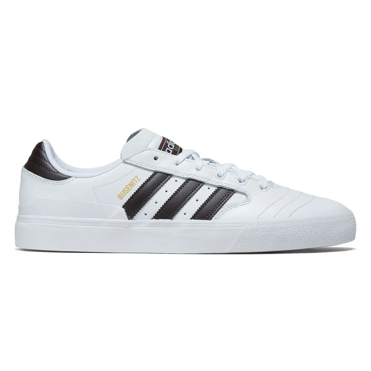 Adidas Busenitz Vulc Ii Shoes - Ftwr White/Aurora Coffee/Gold Metallic 1