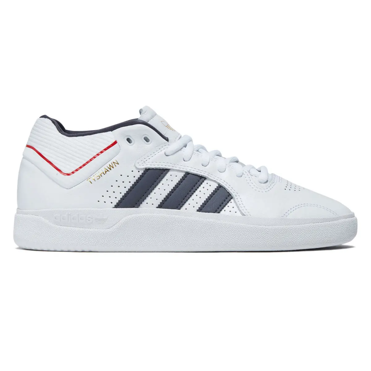 Adidas Tyshawn Shoes - Ftwr White/Aurora Onix/Collegiate Red 1