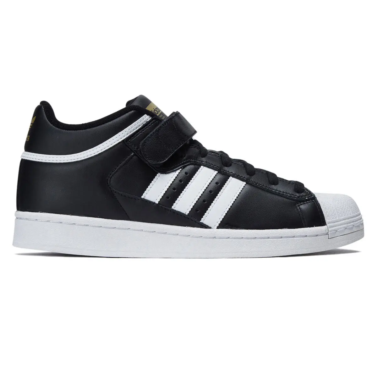 Adidas Pro Shell Adv Shoes - Core Black/Ftwr White/Gold Metallic 1