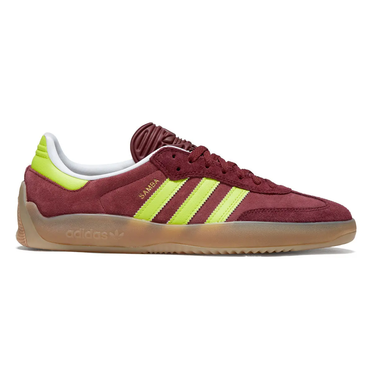 Adidas Puig Samba Shoes - Maroon/Semi Solar Yellow/Shadow Red 1