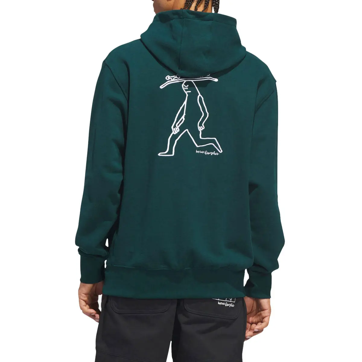Adidas Gonz Head Hoodie - Aurora Ivy/Black 1