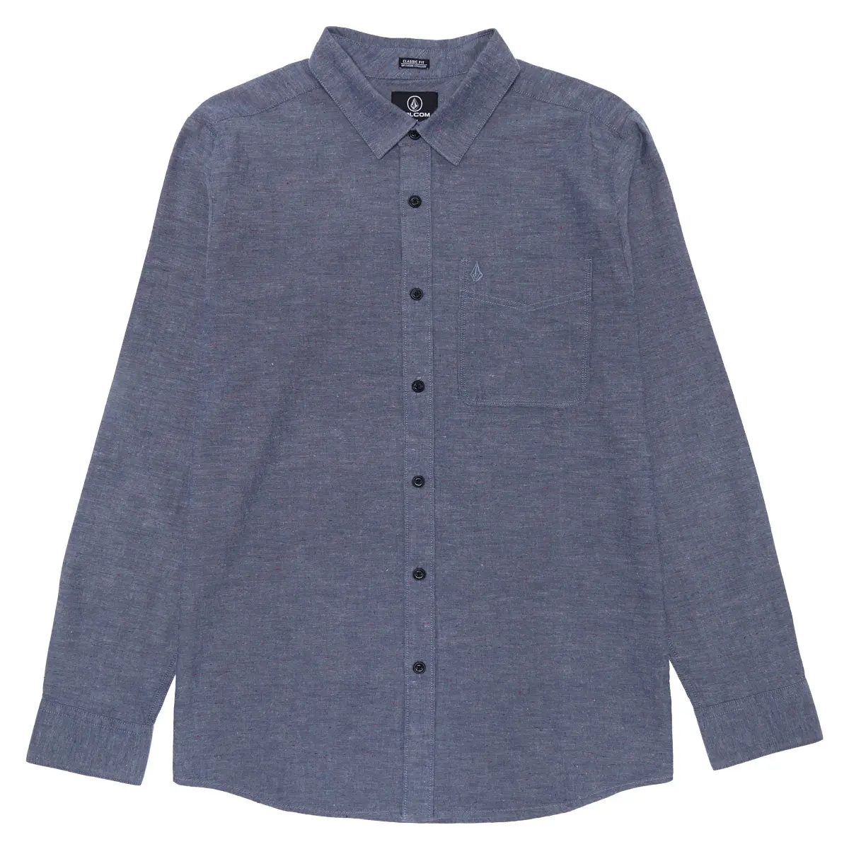 Volcom Date Knight Long Sleeve Shirt - Blue Wash 1