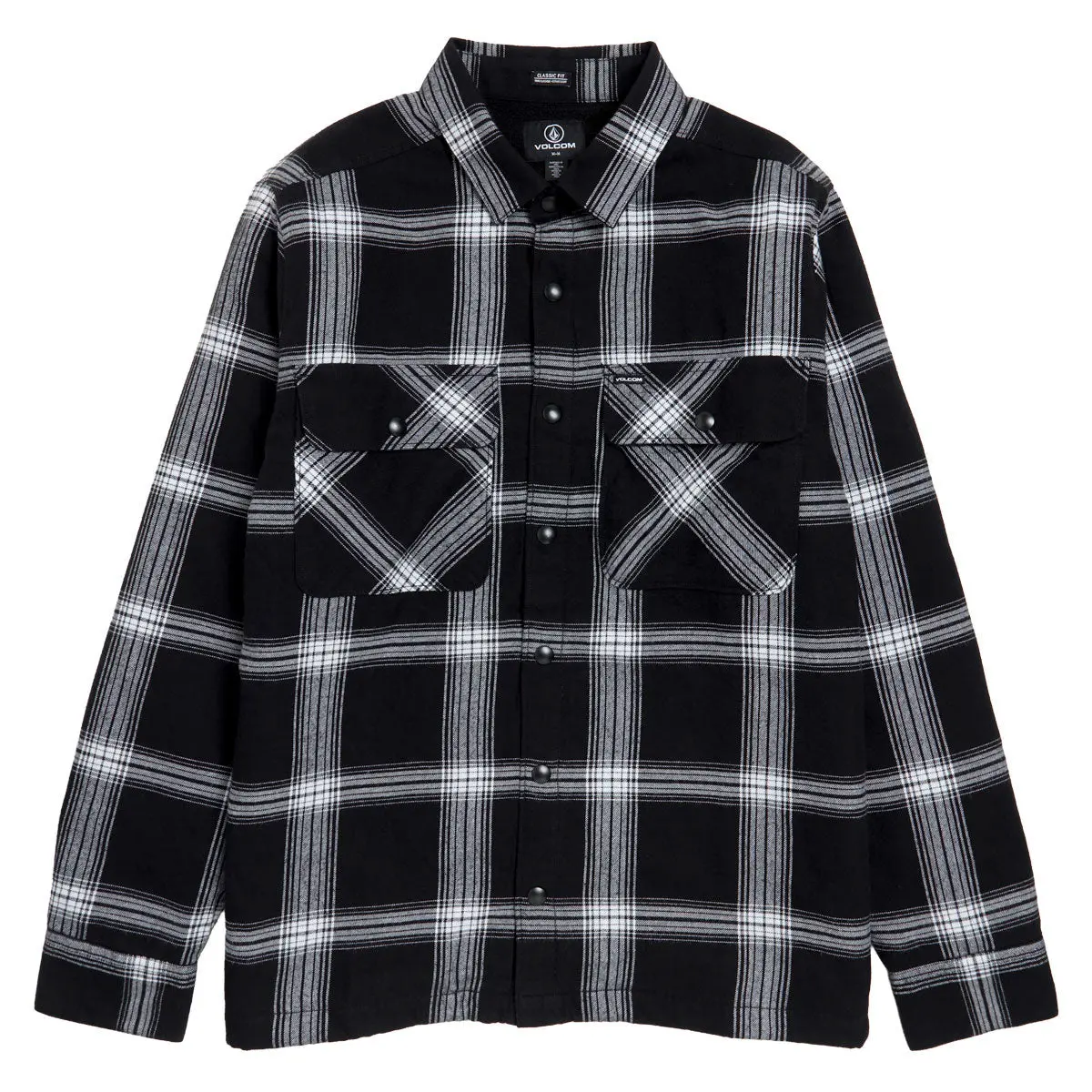 Volcom Wilderstone Long Sleeve Shirt - Black 1