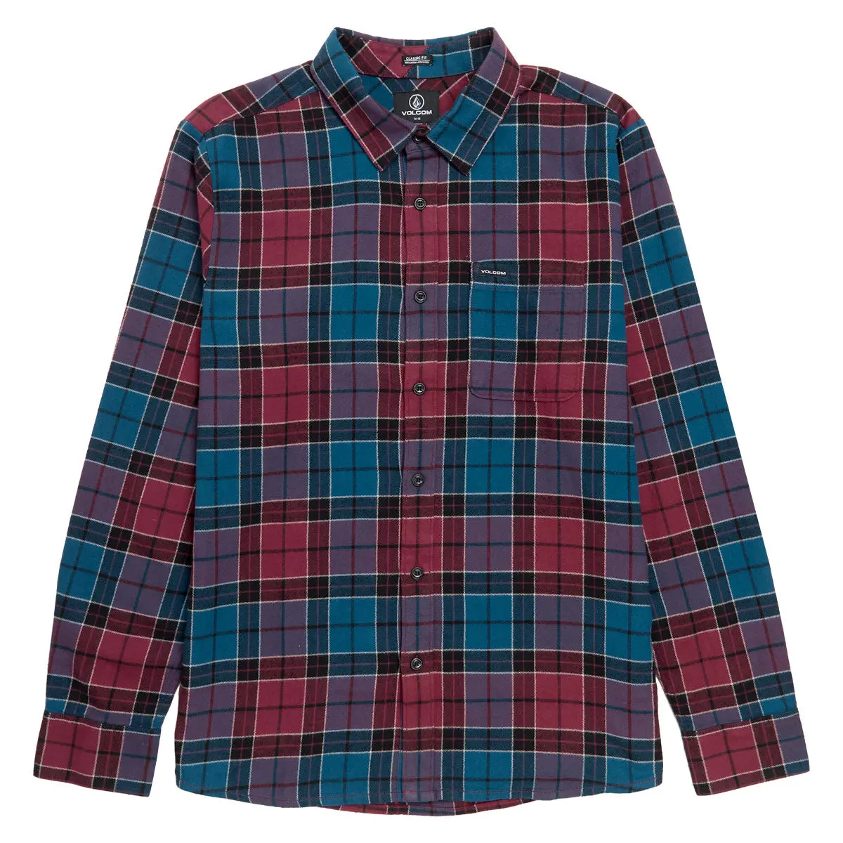 Volcom Cadenplaid Long Sleeve Shirt - Cosmic Blue 1