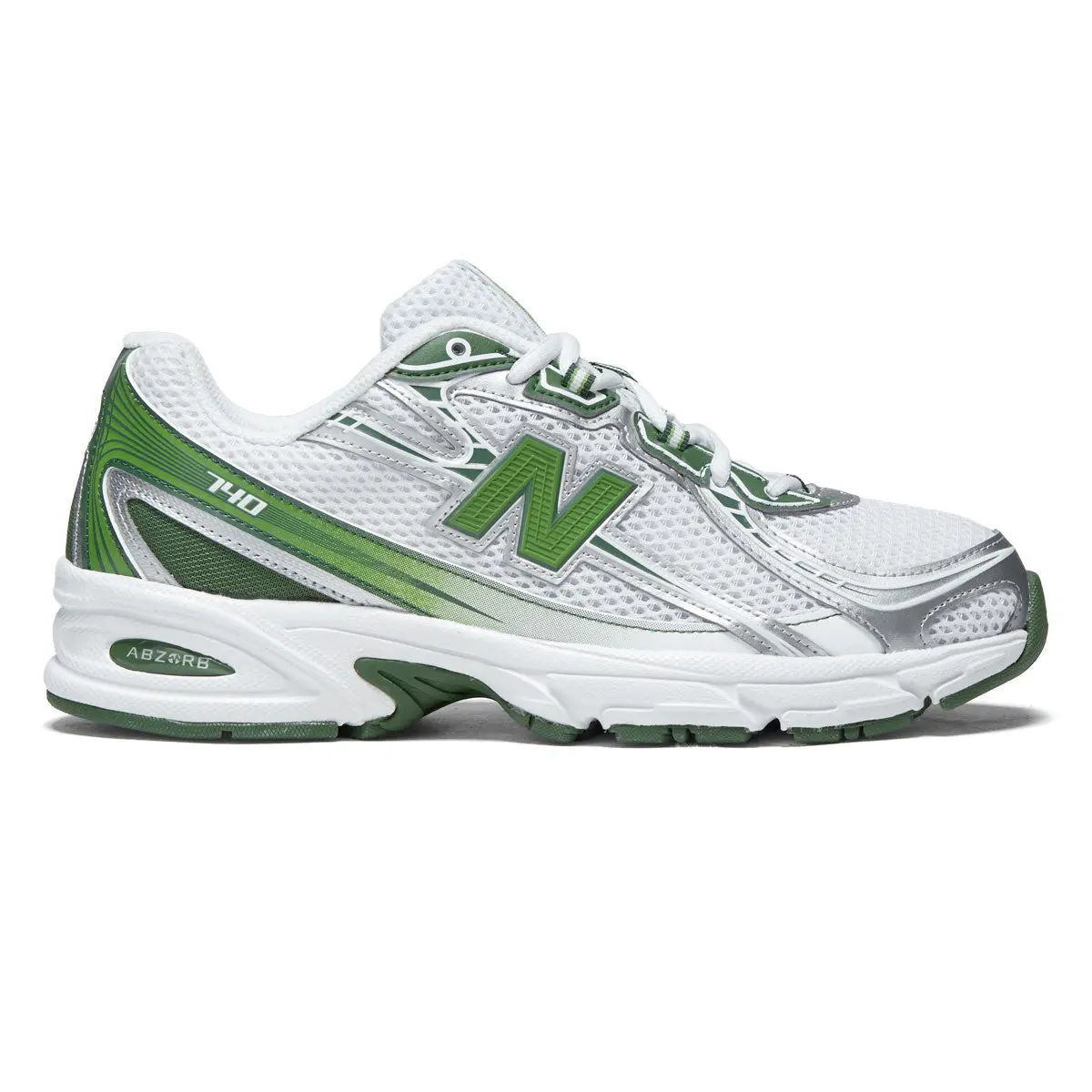New Balance 740 Shoes - White/Alpine Green 1