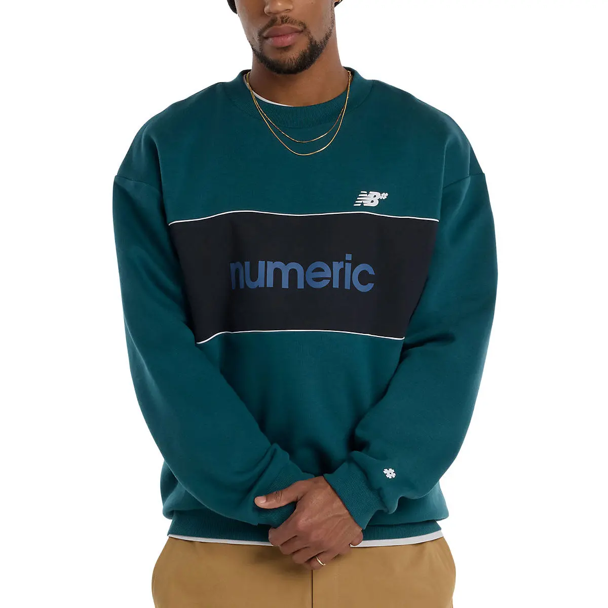 New Balance Numeric Team Sweatshirt - Medusa Green 1