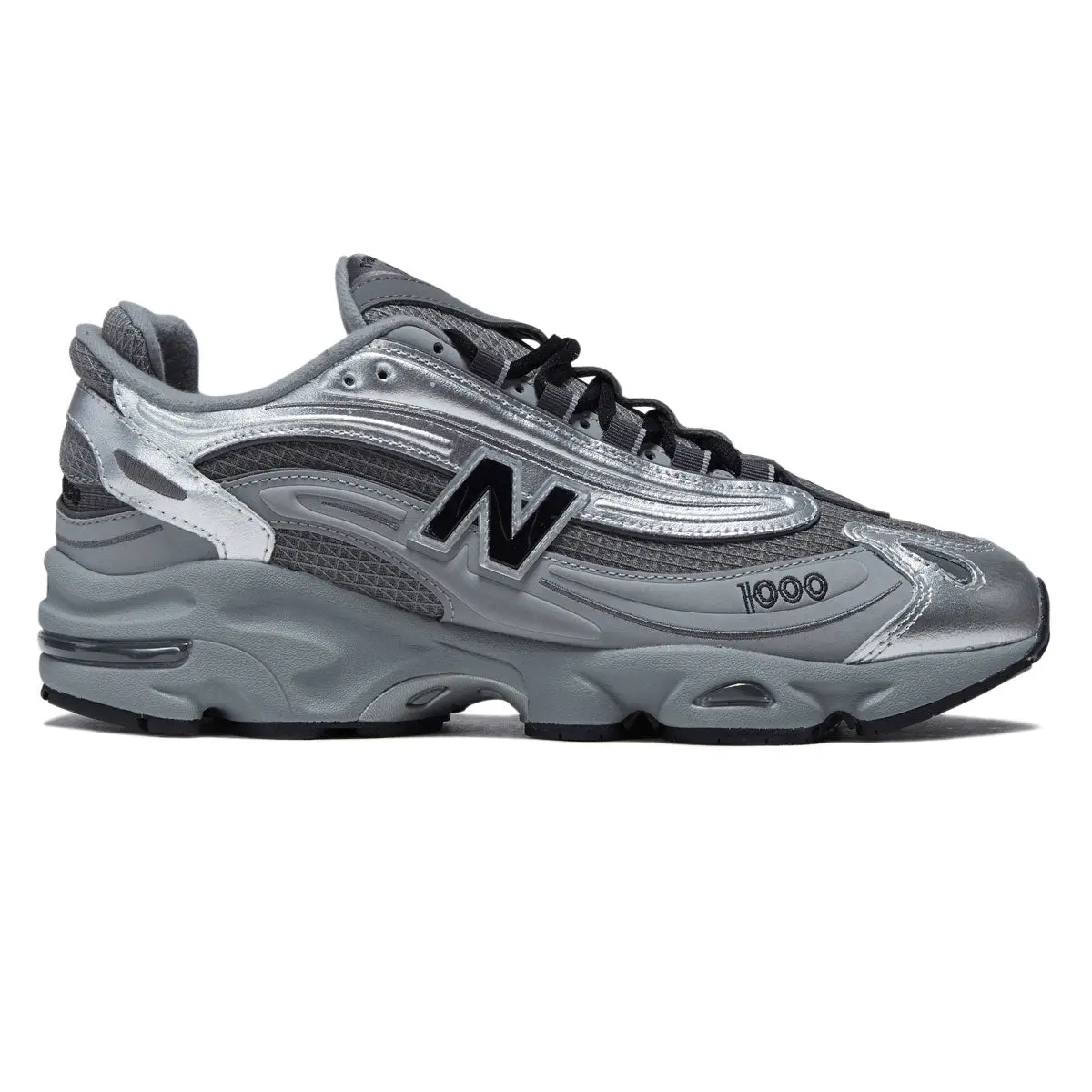 New Balance 1000 Shoes - Silver Metallic/Slate Grey 1