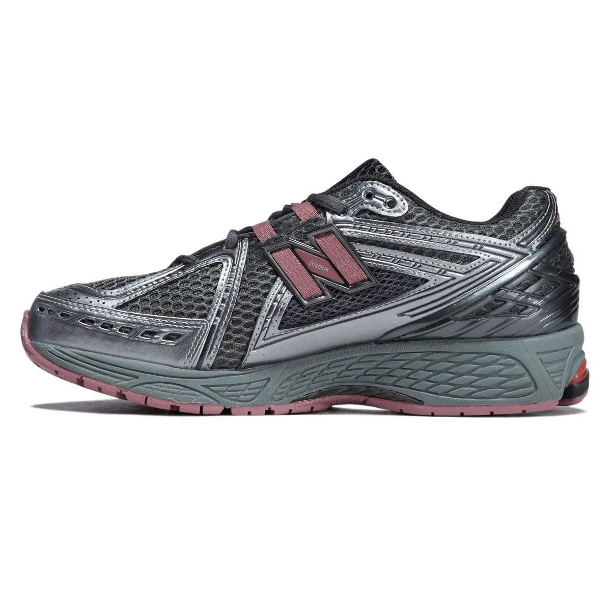 New Balance 1906R Shoes - Dark Silver Metallic/Rosewood 2