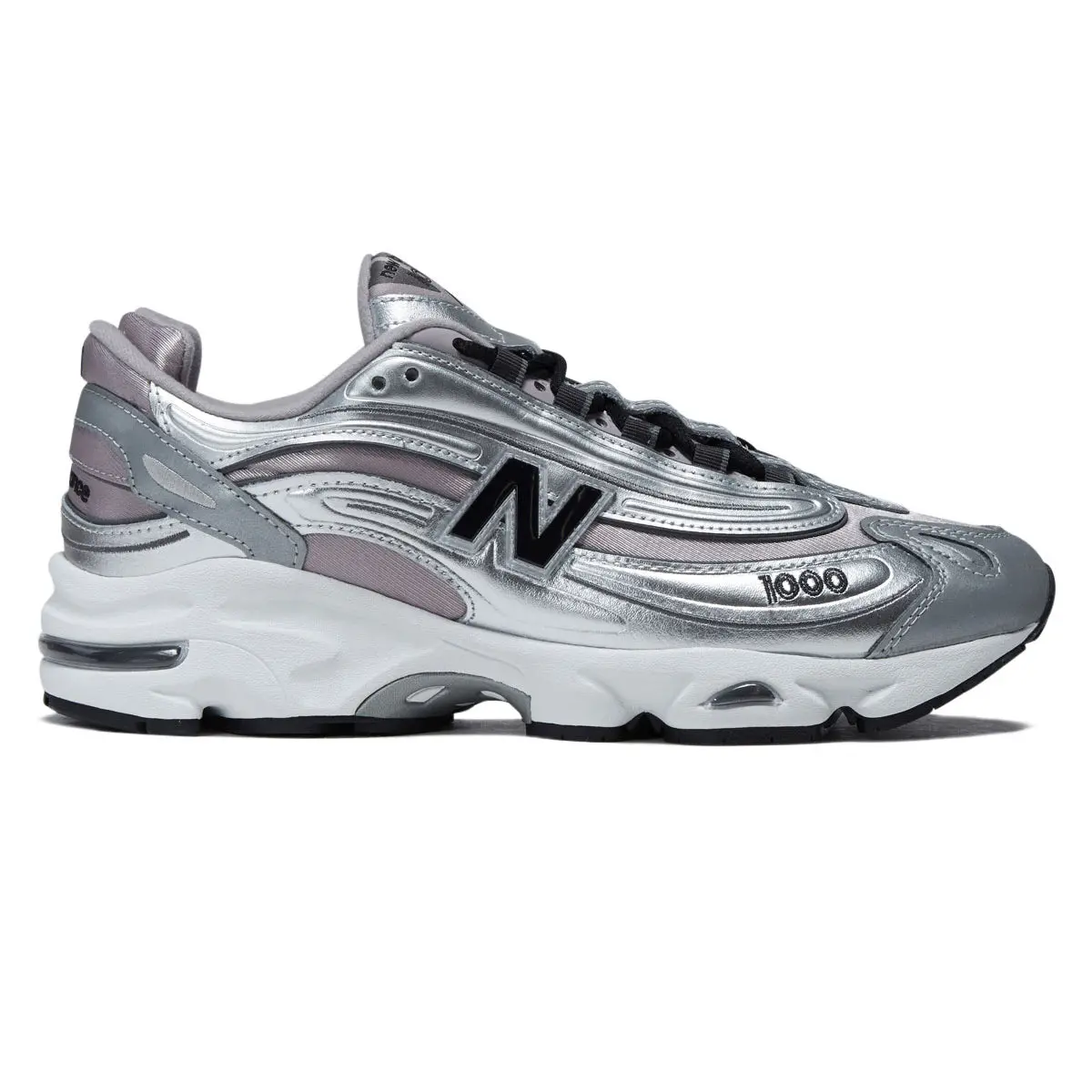 New Balance 1000 Shoes - Silver Metallic/Truffle Salt 1