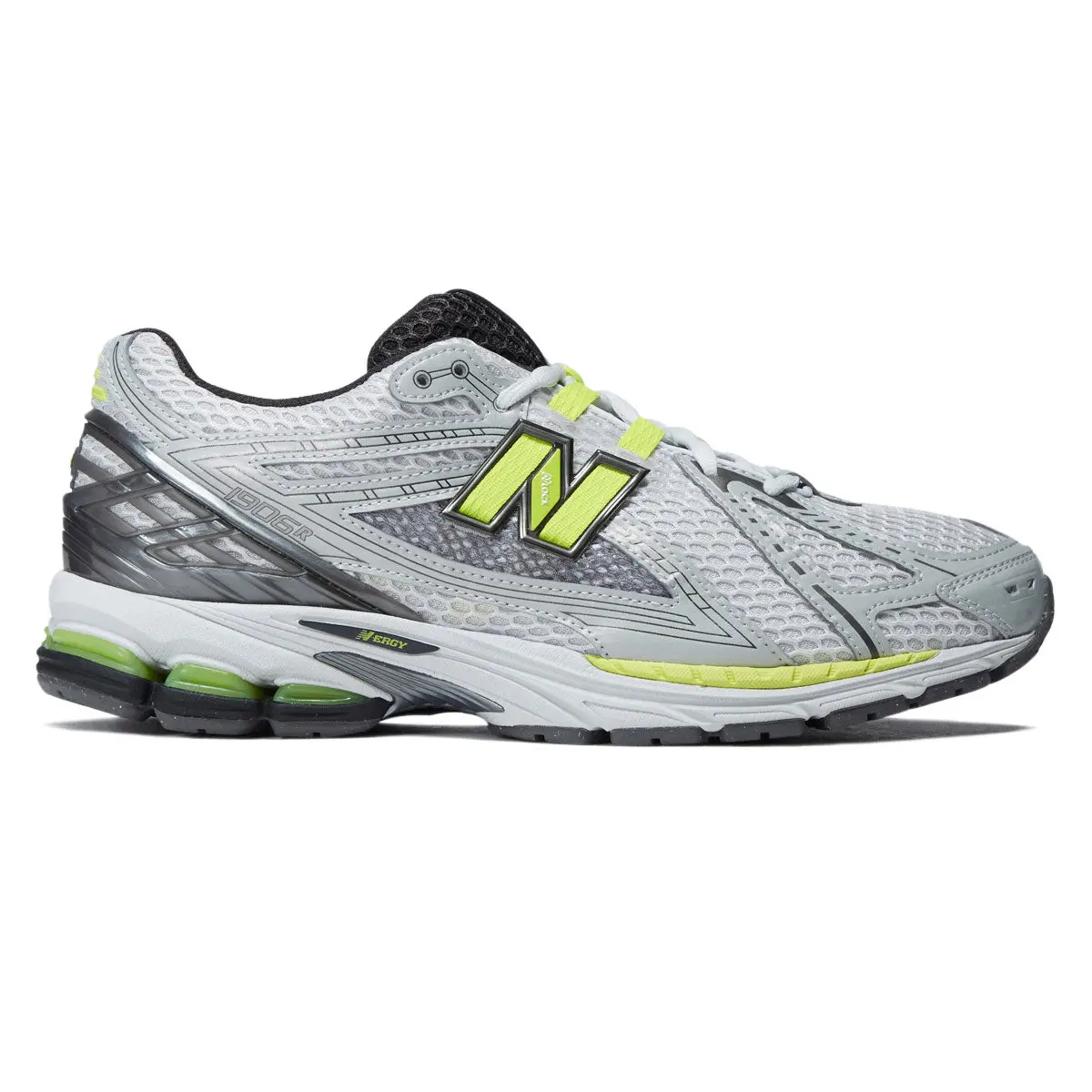 New Balance 1906R Shoes - Light Silver Metallic/Alkaline Green 1
