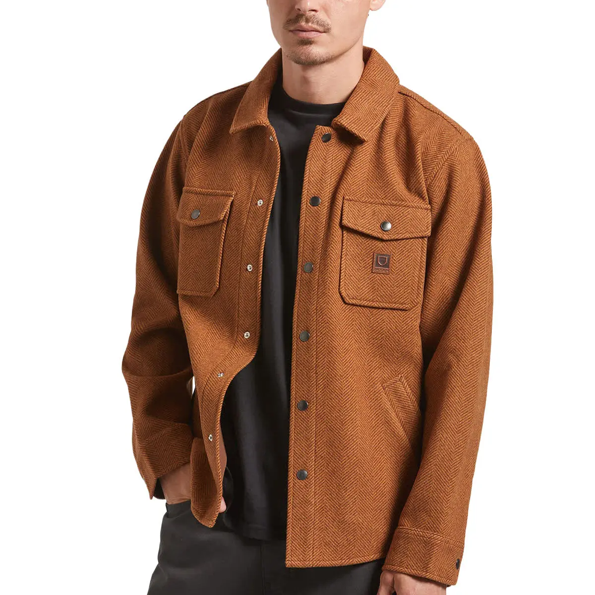 Brixton Durham Brushed Jacket - Brushed Pinecone 1