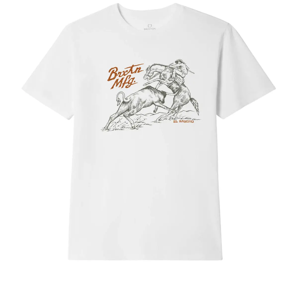 Brixton Wellston Tailored T-Shirt - White 1