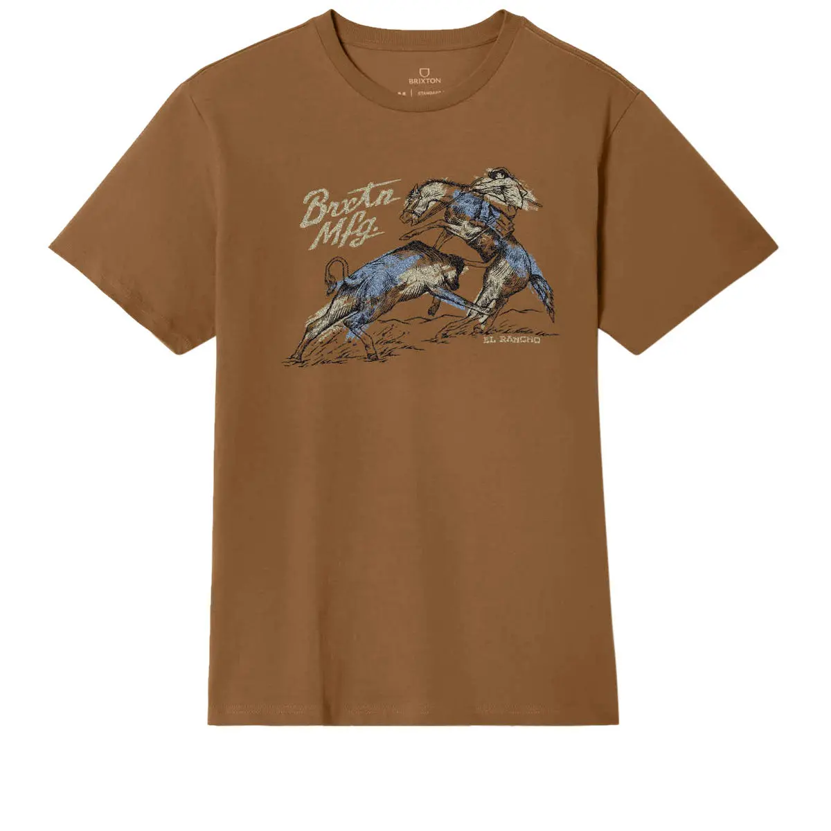 Brixton Wellston Tailored T-Shirt - Washed Copper 1