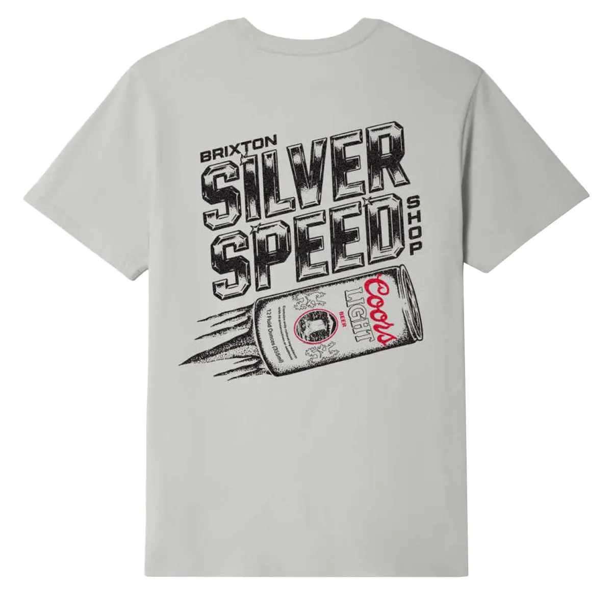Brixton X Coors Light Silver Speed T-Shirt - Silver 1