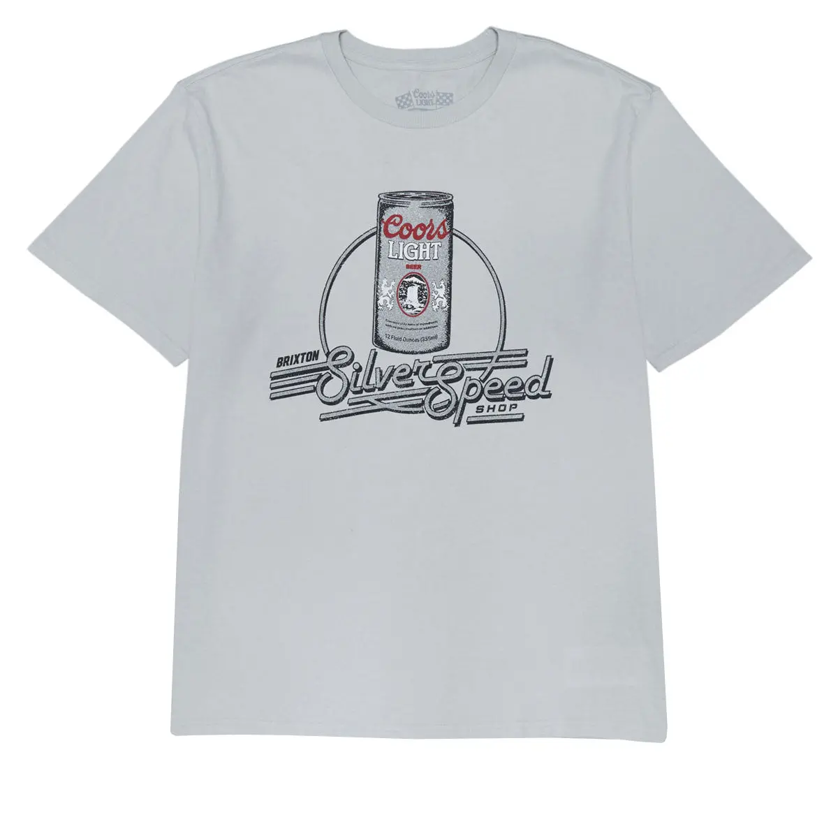 Brixton X Coors Light Caster T-Shirt - Silver 1