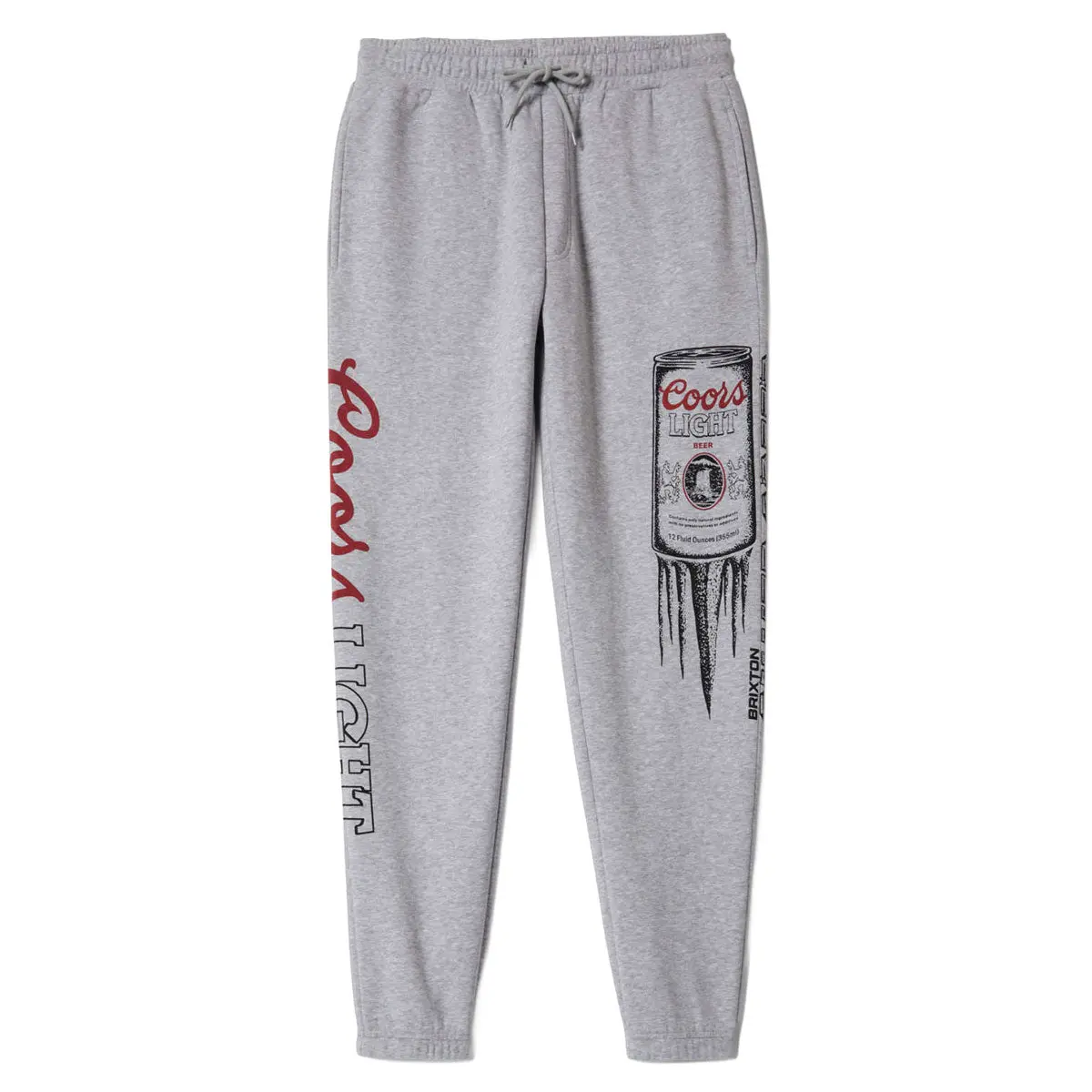 Brixton X Coors Light Silver Speed Sweatpants - Heather Grey 1