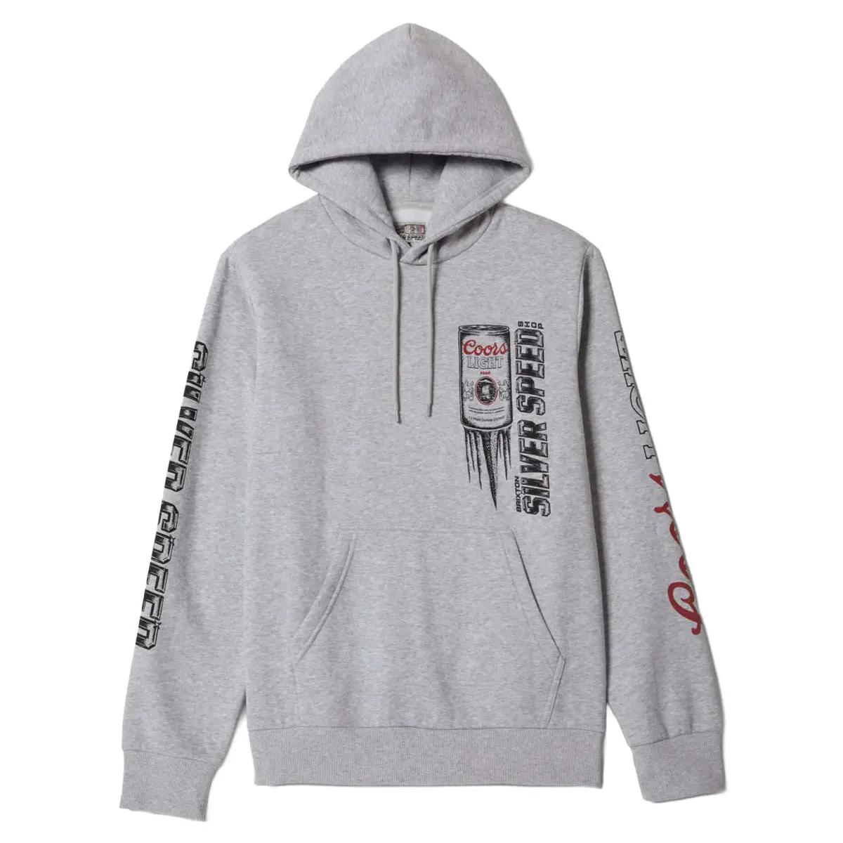 Brixton X Coors Light Silver Speed Hoodie - Heather Grey 1