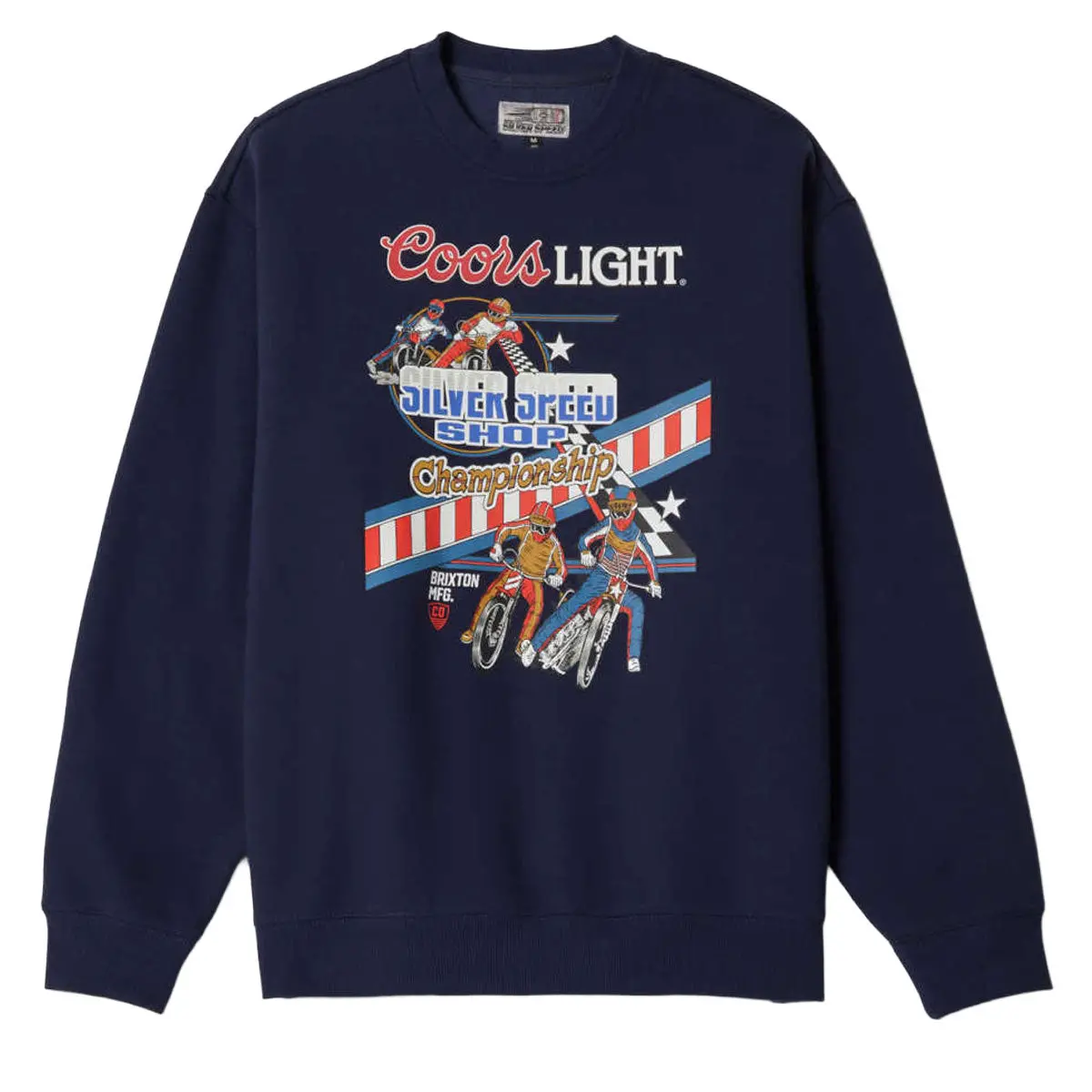 Brixton X Coors Light Berm Crew Sweatshirt - Coors Navy 1