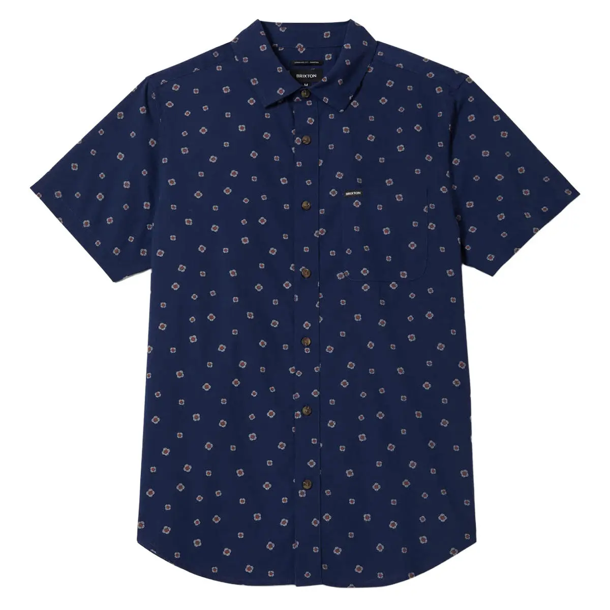 Brixton Charter Print Shirt - Midnight Blue Geo 1