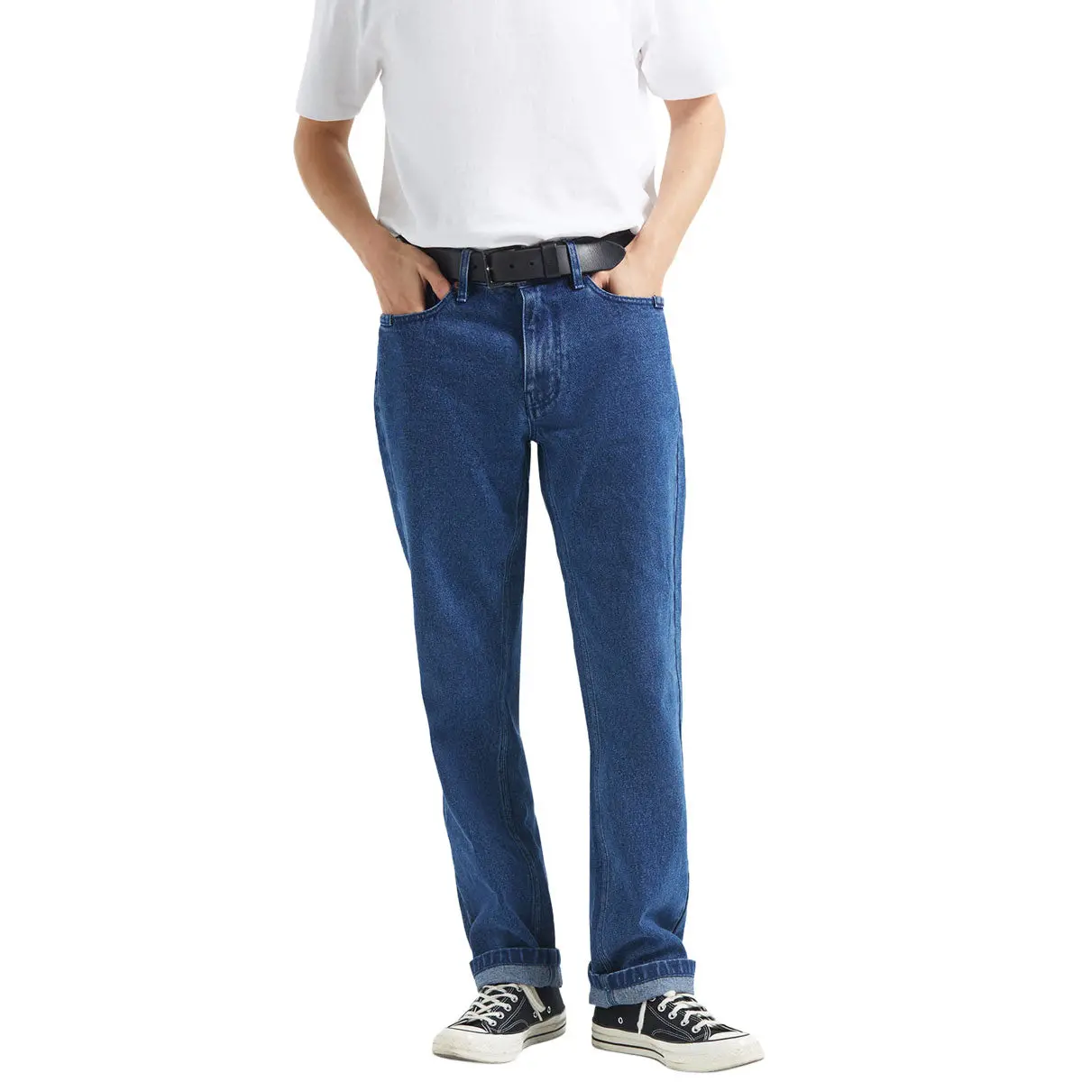 Brixton Builders 5 Pocket Jeans - Medium Wash Denim 1
