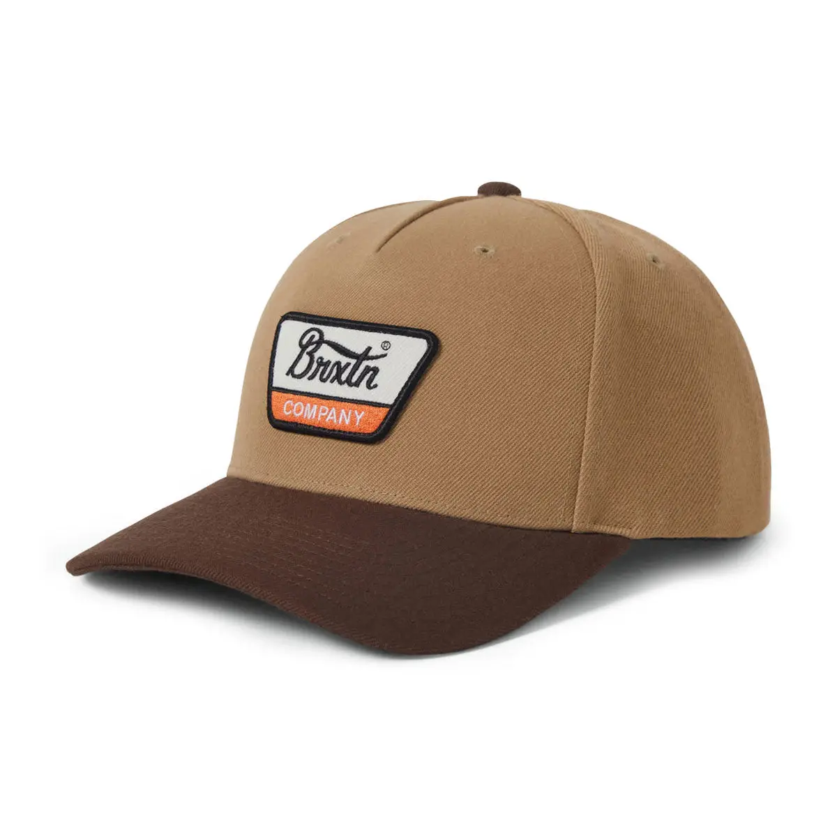 Brixton Linwood C Netplus Mp Snapback Hat - Sand/Pinecone Brown 1