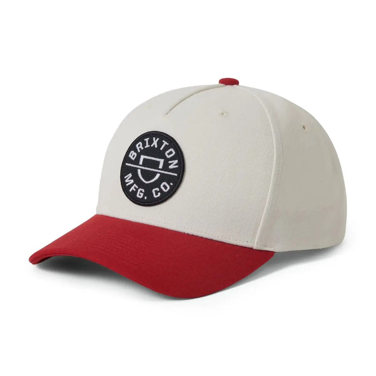 Brixton Crest C Mp Snapback Hat - Off White/Adrenaline Rush 1