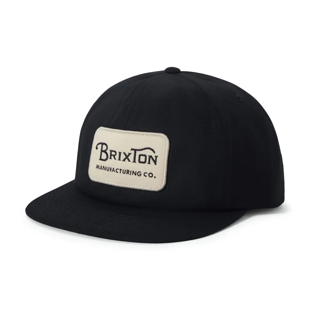 Brixton Grade Hp Snapback Hat - Black/Off White 1