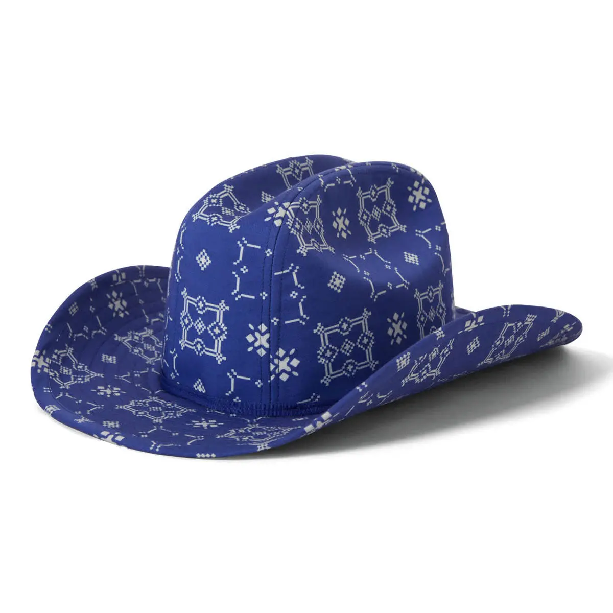 Brixton Odessa Cowboy Hat - Sunrise Blue/White 1