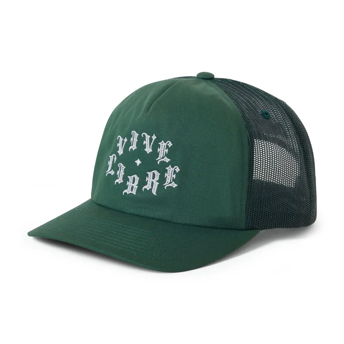 Brixton Vive Libre Mp Trucker Hat - Primal Green/Primal Green 1