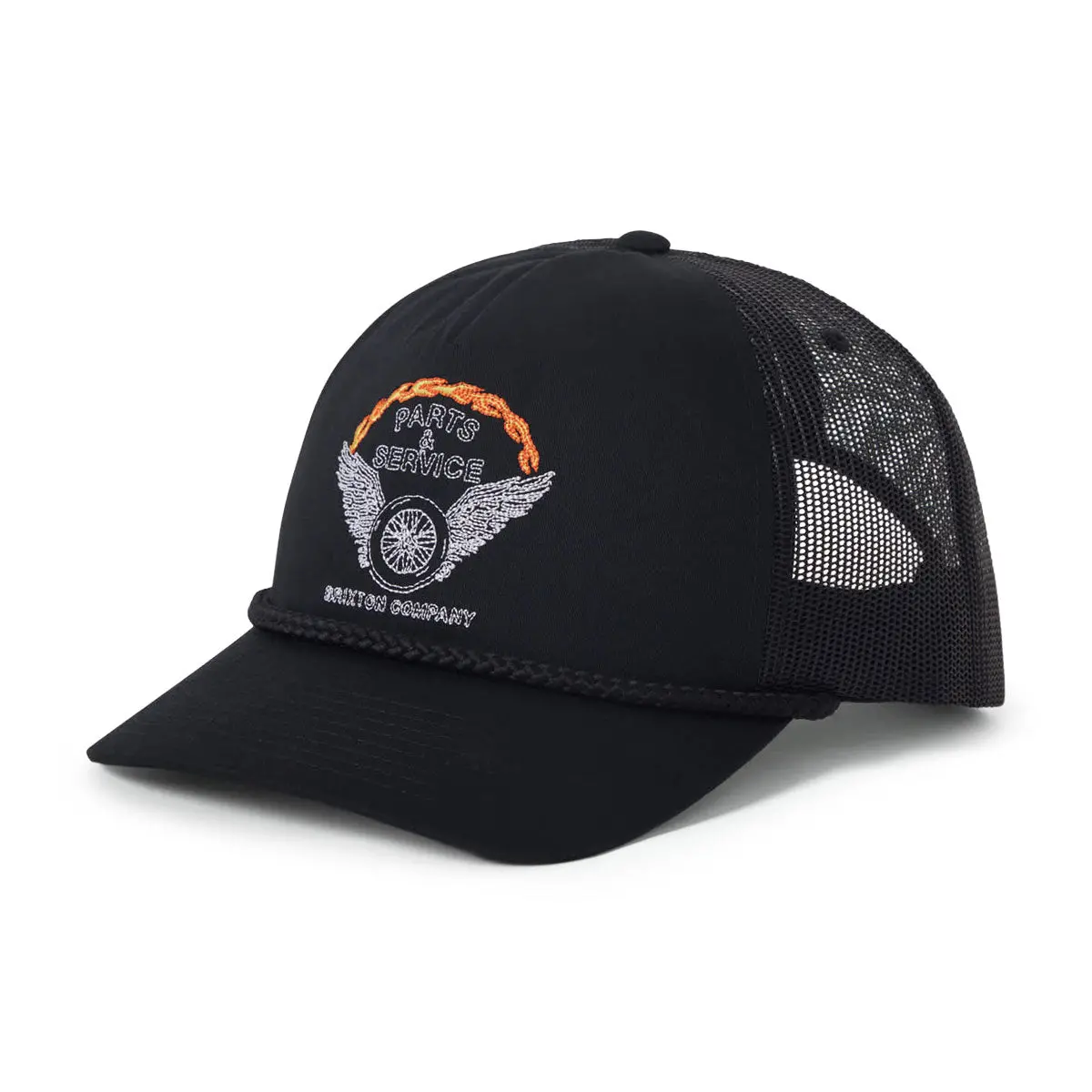 Brixton Leeway Mp Trucker Hat - Black/Black 1