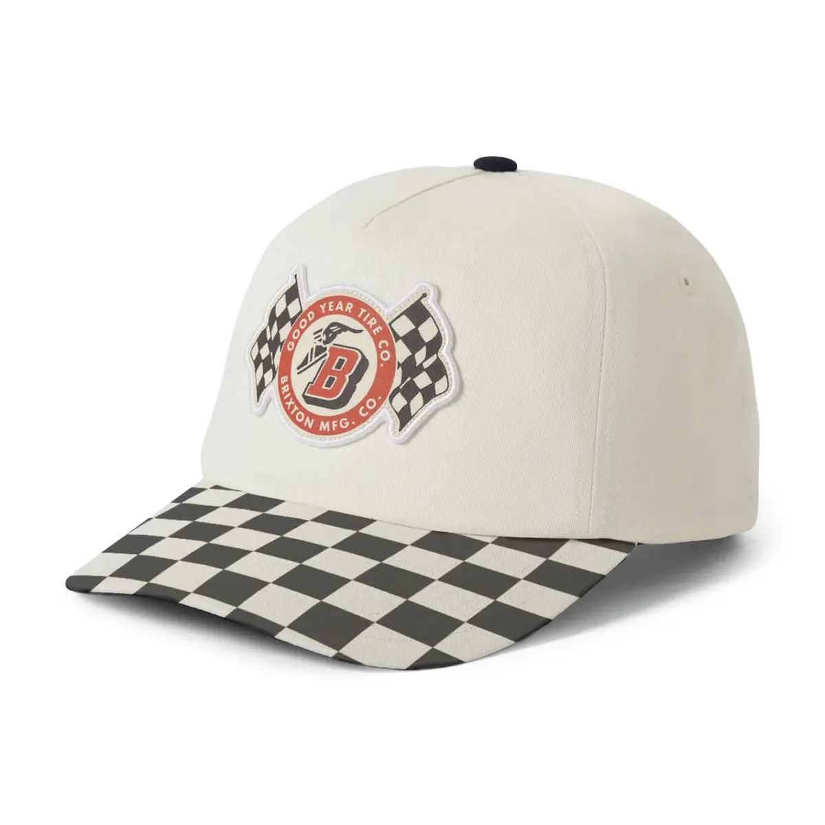 Brixton X Goodyear Speedway Hp Snapback Hat - Off White 1