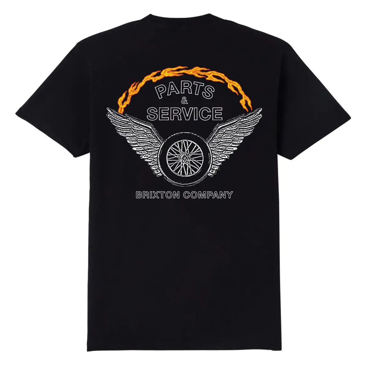 Brixton Leeway T-Shirt - Black Worn Wash 1
