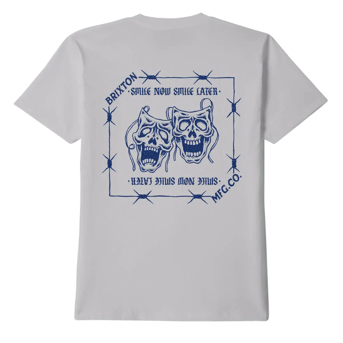Brixton Smile Always T-Shirt - Pebble Stone Worn Wash 1