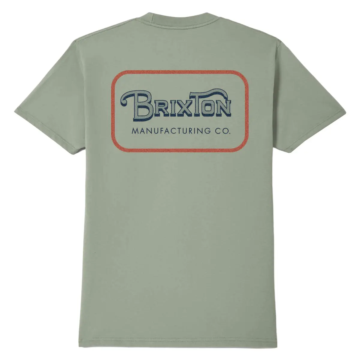 Brixton Grade T-Shirt - Desert Green/Dark Navy/Amber Terrain 1