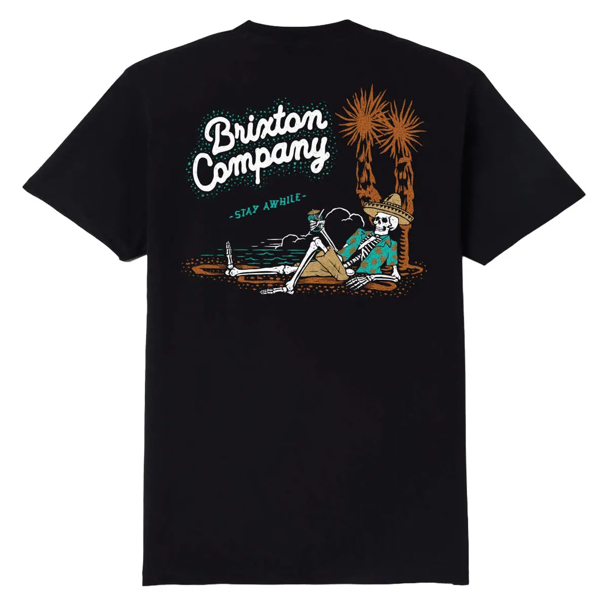 Brixton Stay While T-Shirt - Black 1