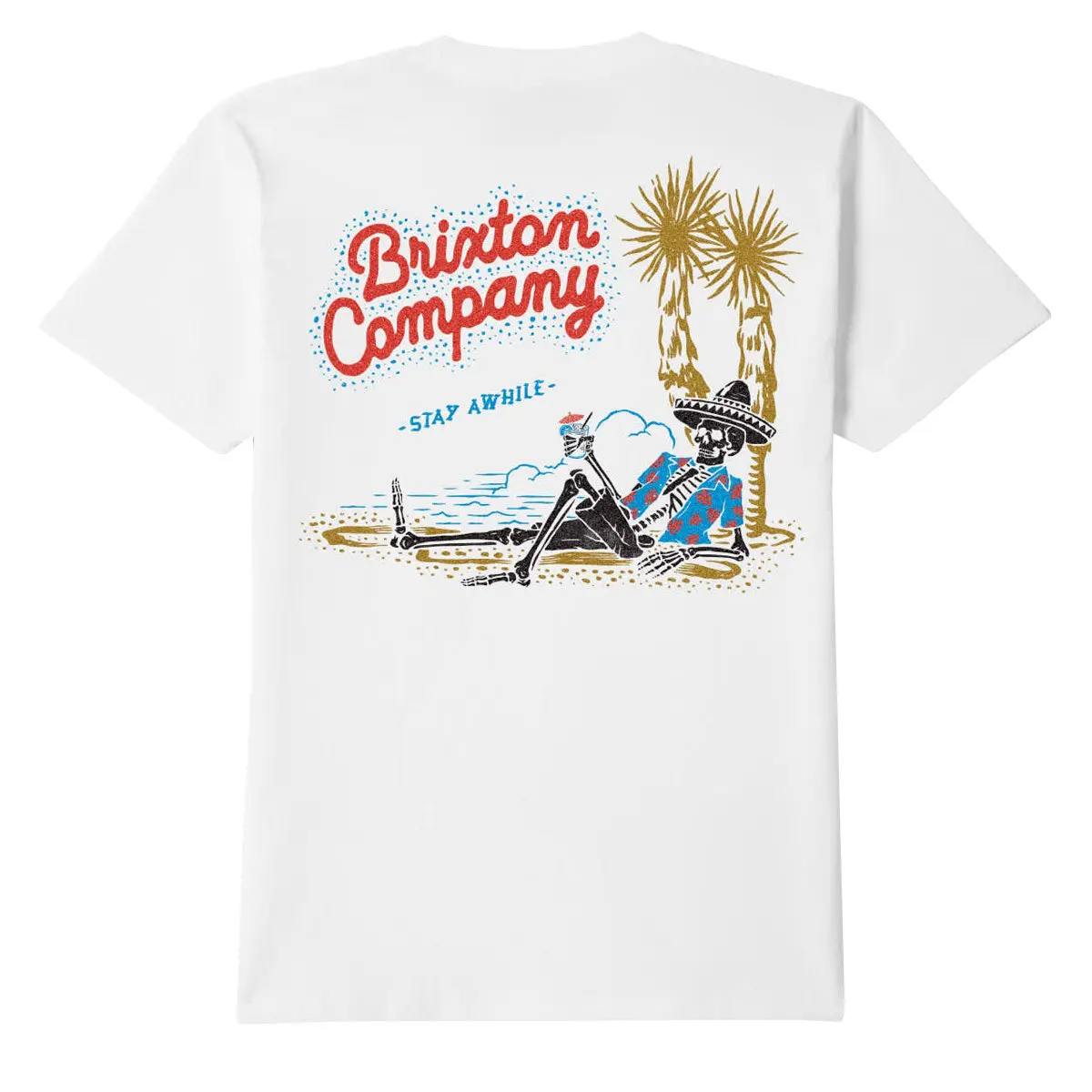 Brixton Stay While T-Shirt - White 1