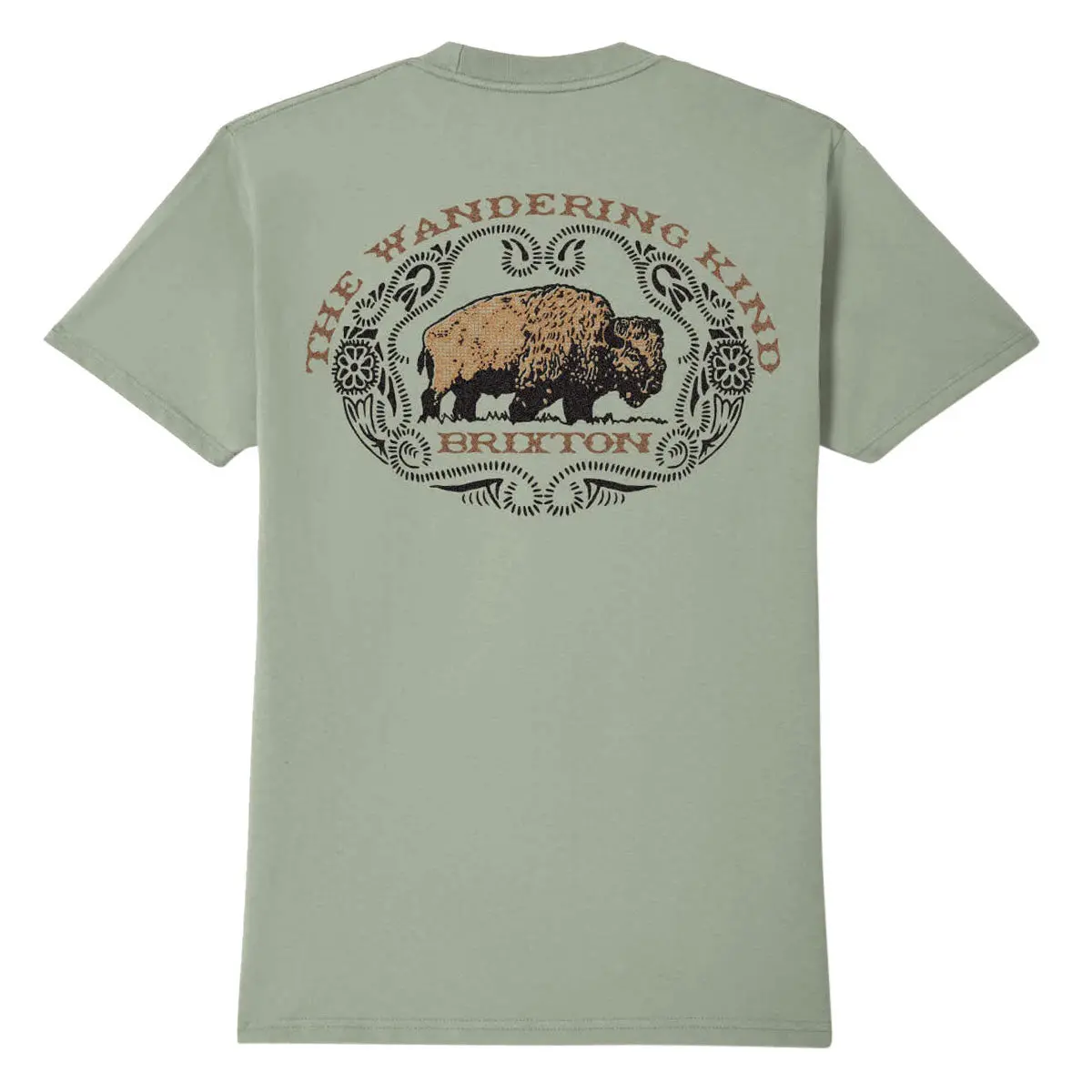 Brixton Coba T-Shirt - Desert Green 1