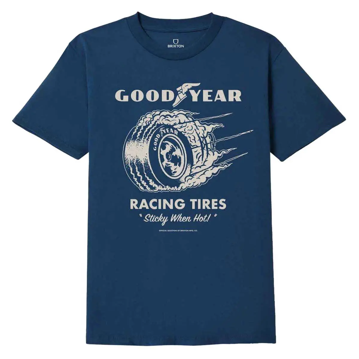 Brixton X Goodyear Cheater Slick T-Shirt - Navy 1
