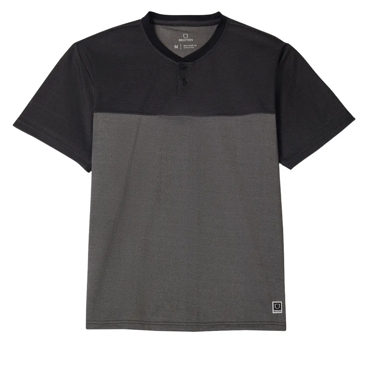 Brixton Journey Henley Shirt - Black 1