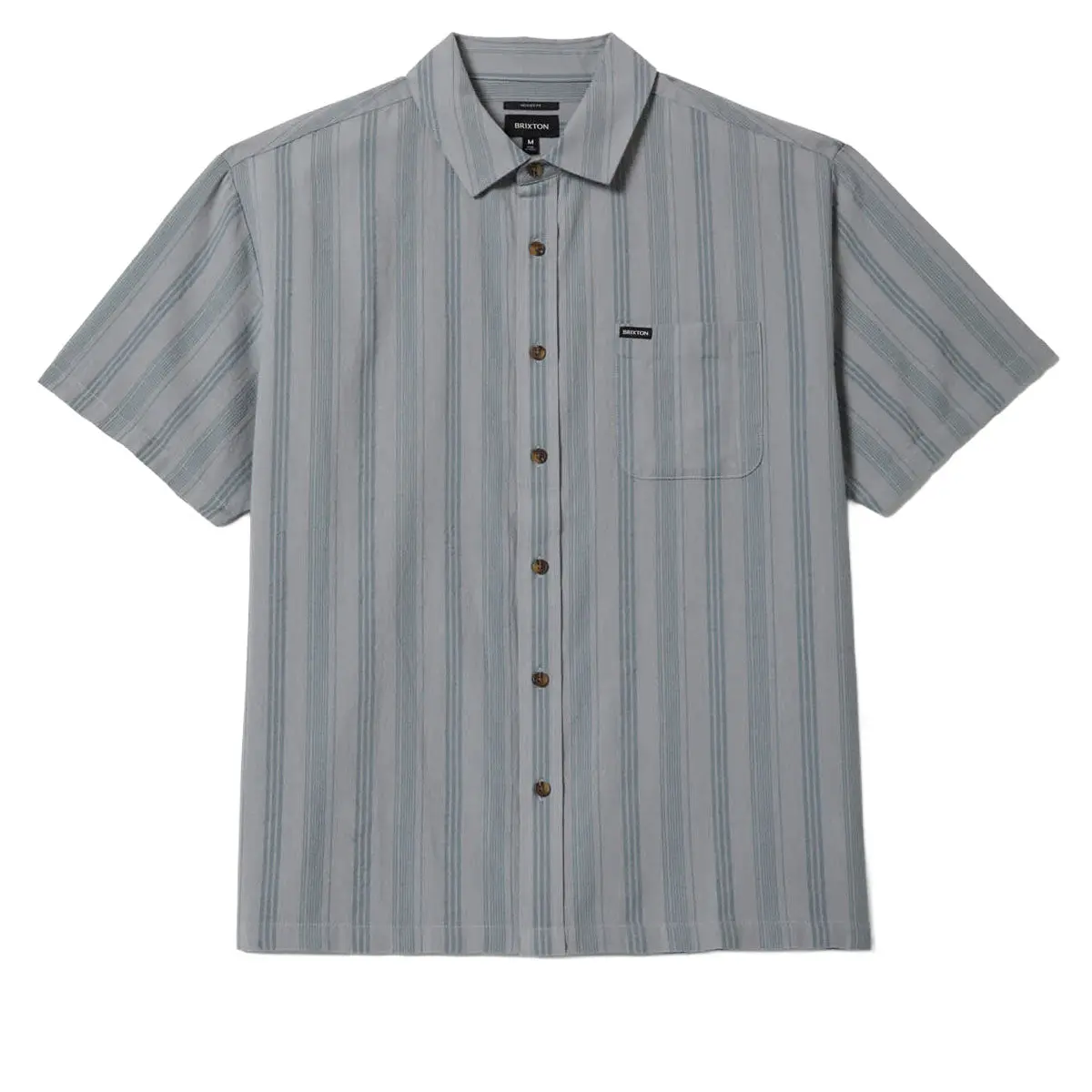 Brixton Cru Striped Dobby Shirt - Trooper 1