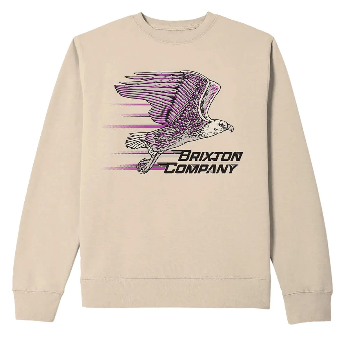 Brixton Free Crew Sweatshirt - Bone 1