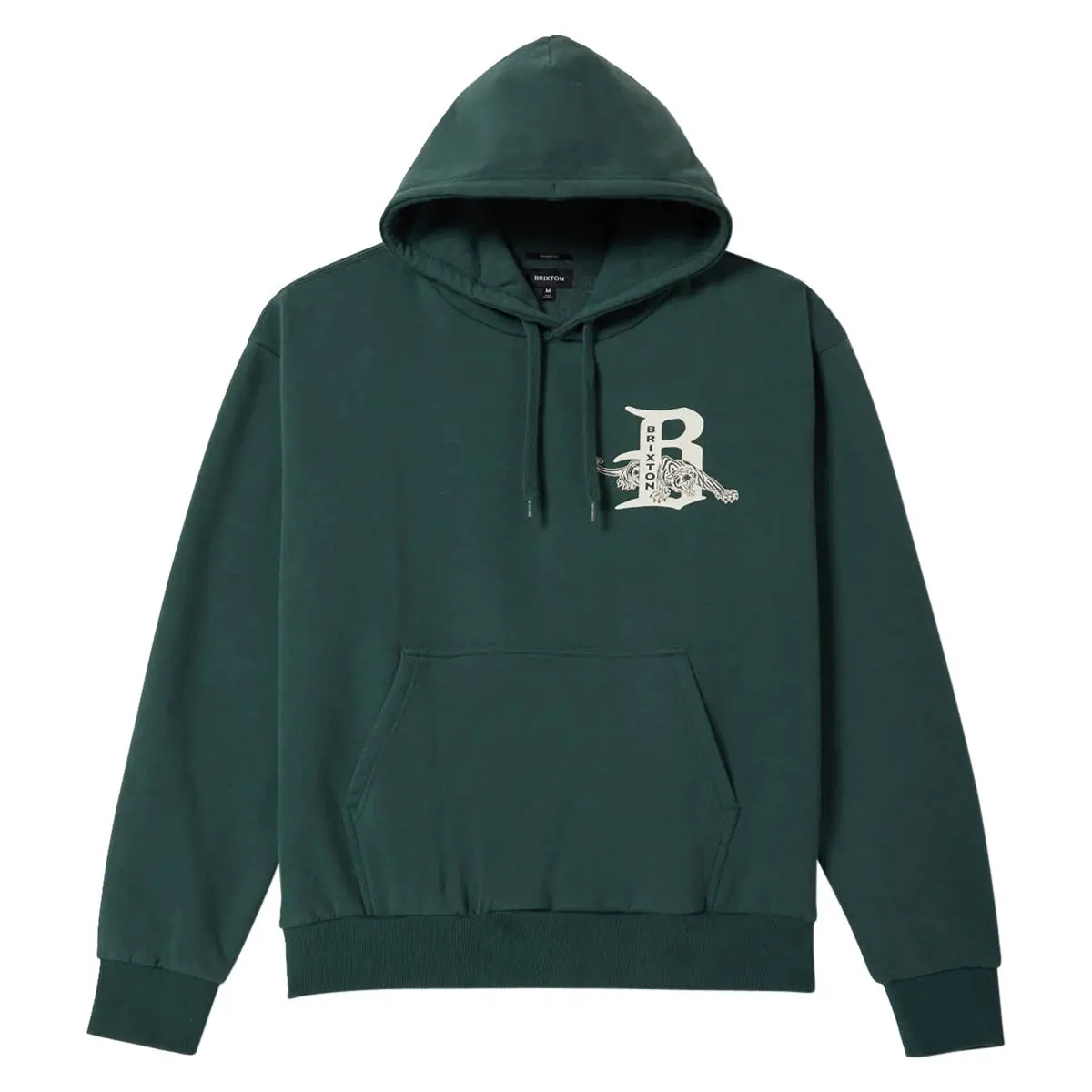 Brixton Predator Relaxed Hoodie - Primal Green Worn Wash 1