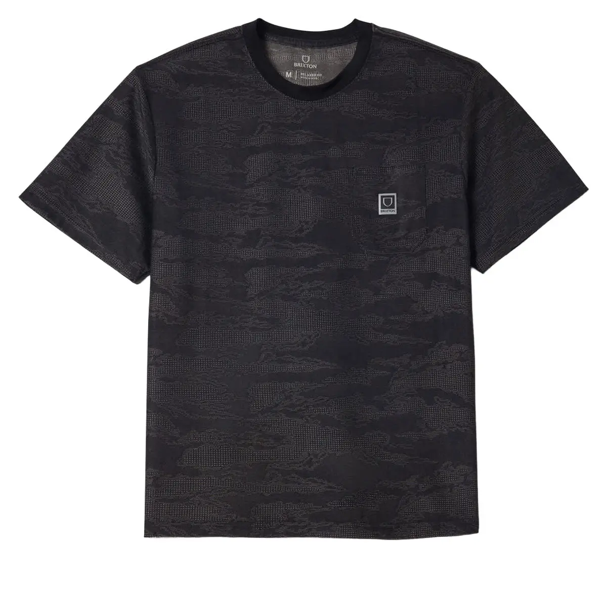 Brixton Journey Pocket T-Shirt - Black Tiger Camo 1