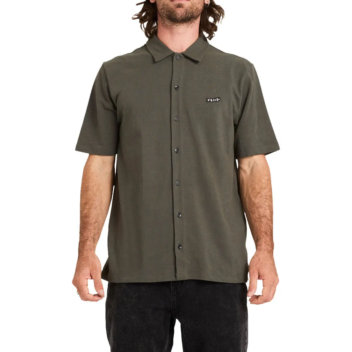 Volcom Chavo Button Down Shirt - Castlerock 1