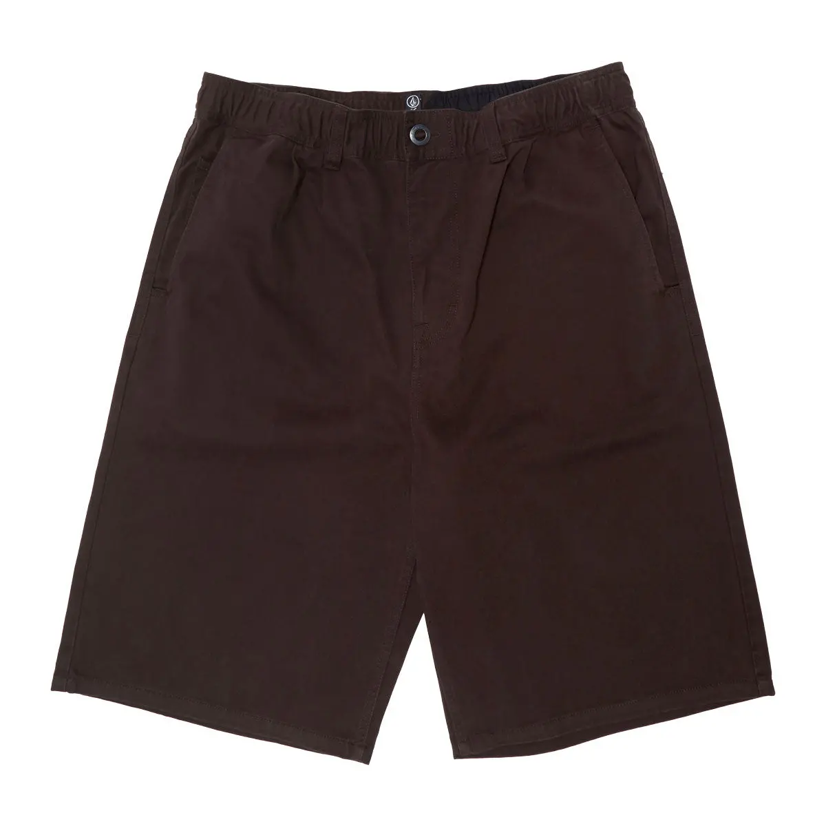 Volcom Chillow Plt Elastic Waist Chino Vs 24 Shorts - Cacao 1