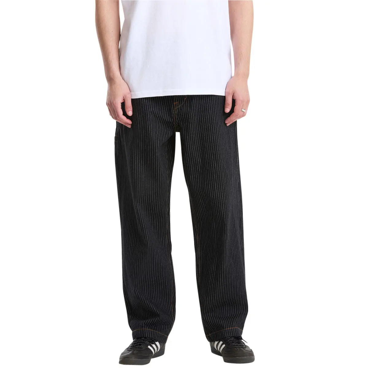 Volcom Dialed Work Pants - Black Stripe 1