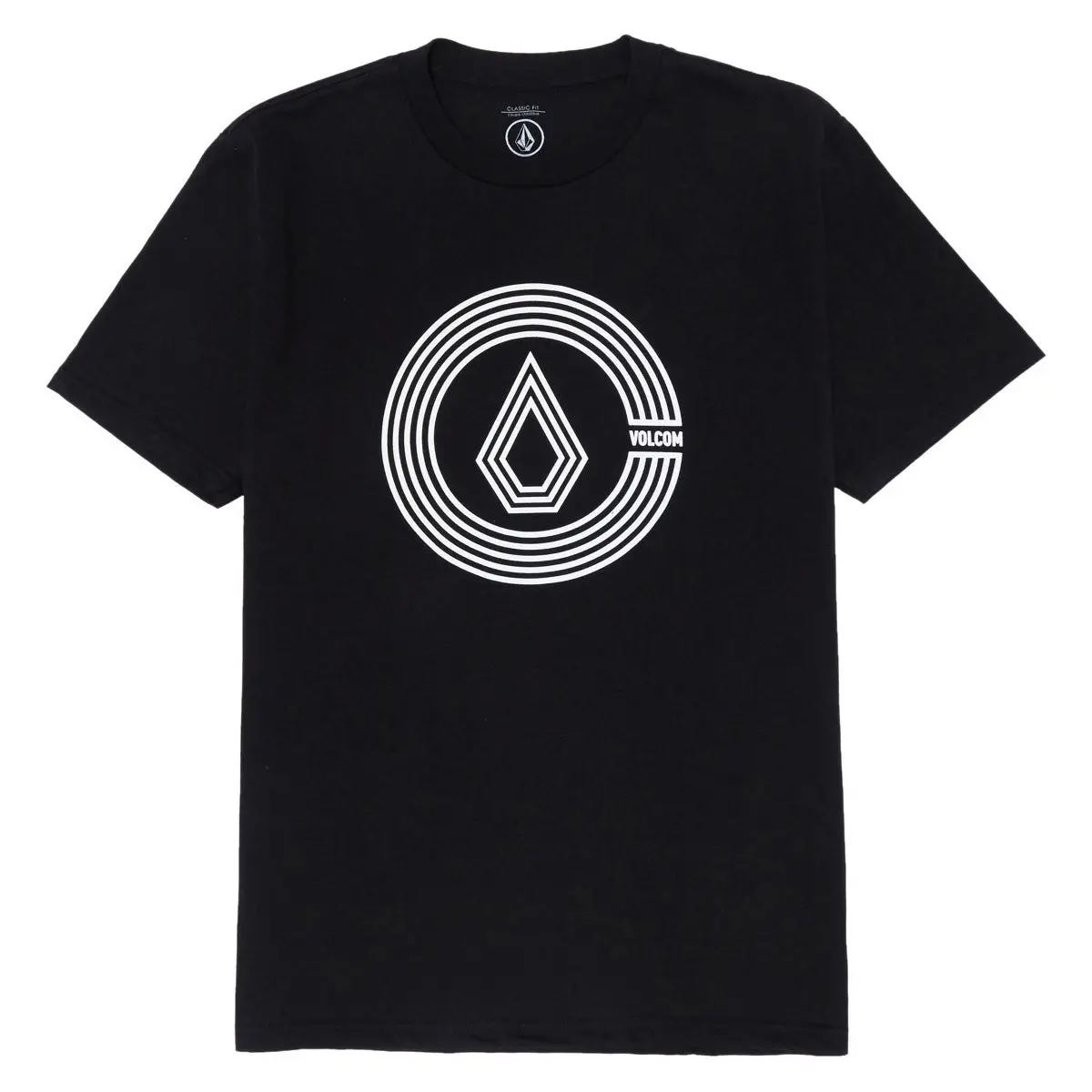 Volcom Circle Split T-Shirt - Black 1
