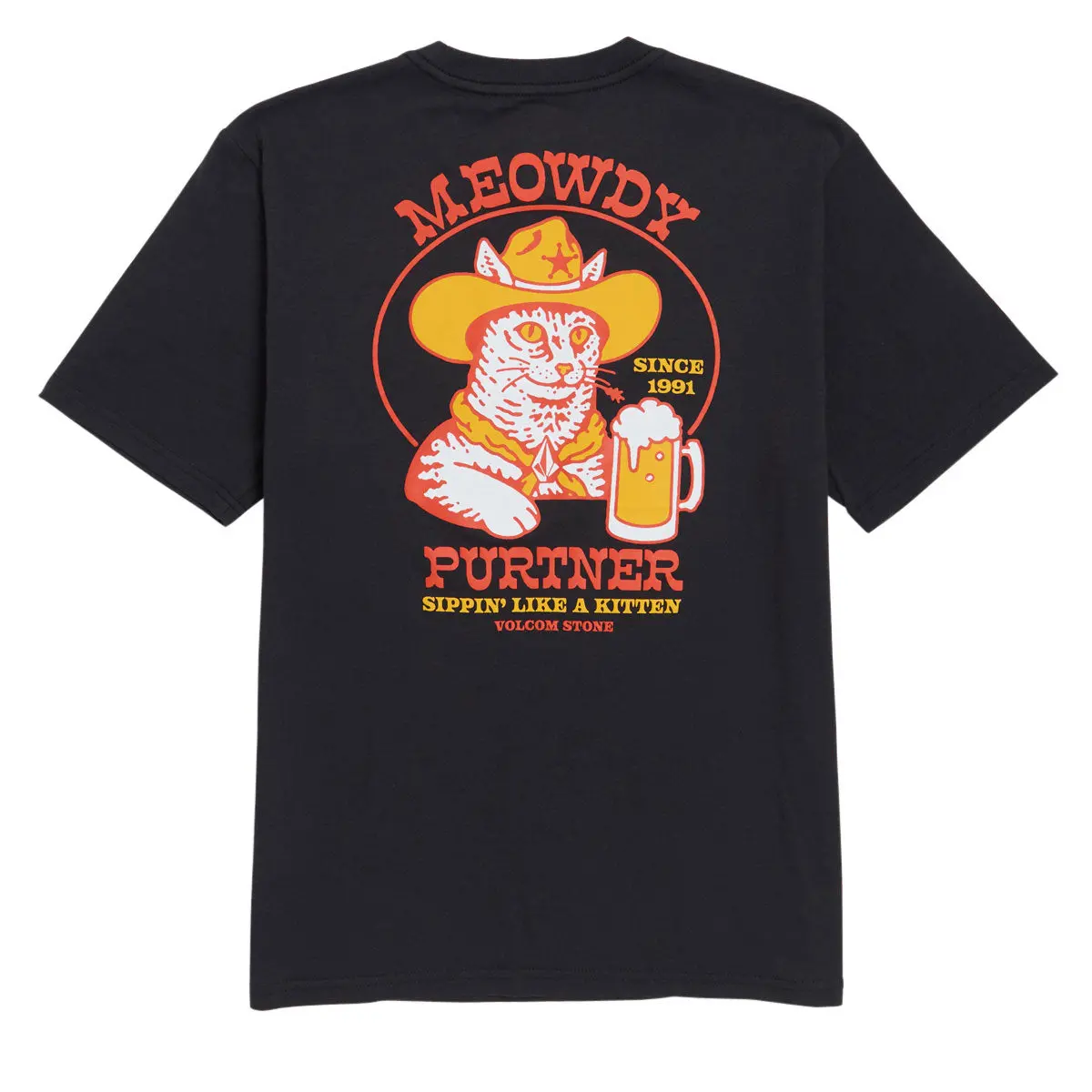 Volcom Catastrophy T-Shirt - Washed Black Heather 1
