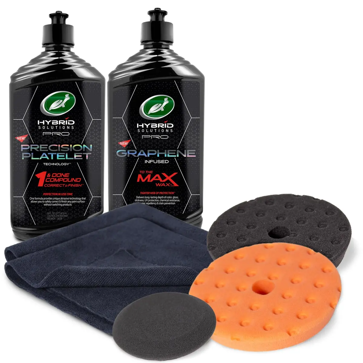 Hybrid Solutions Pro Paint Correction and Liquid Wax Kit – 6.5-Inch Applicator