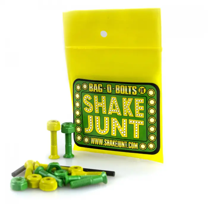 Shake Junt 7/8-Inch Allen Bolt Kit – Color-Coded Green & Yellow Hardware Collection